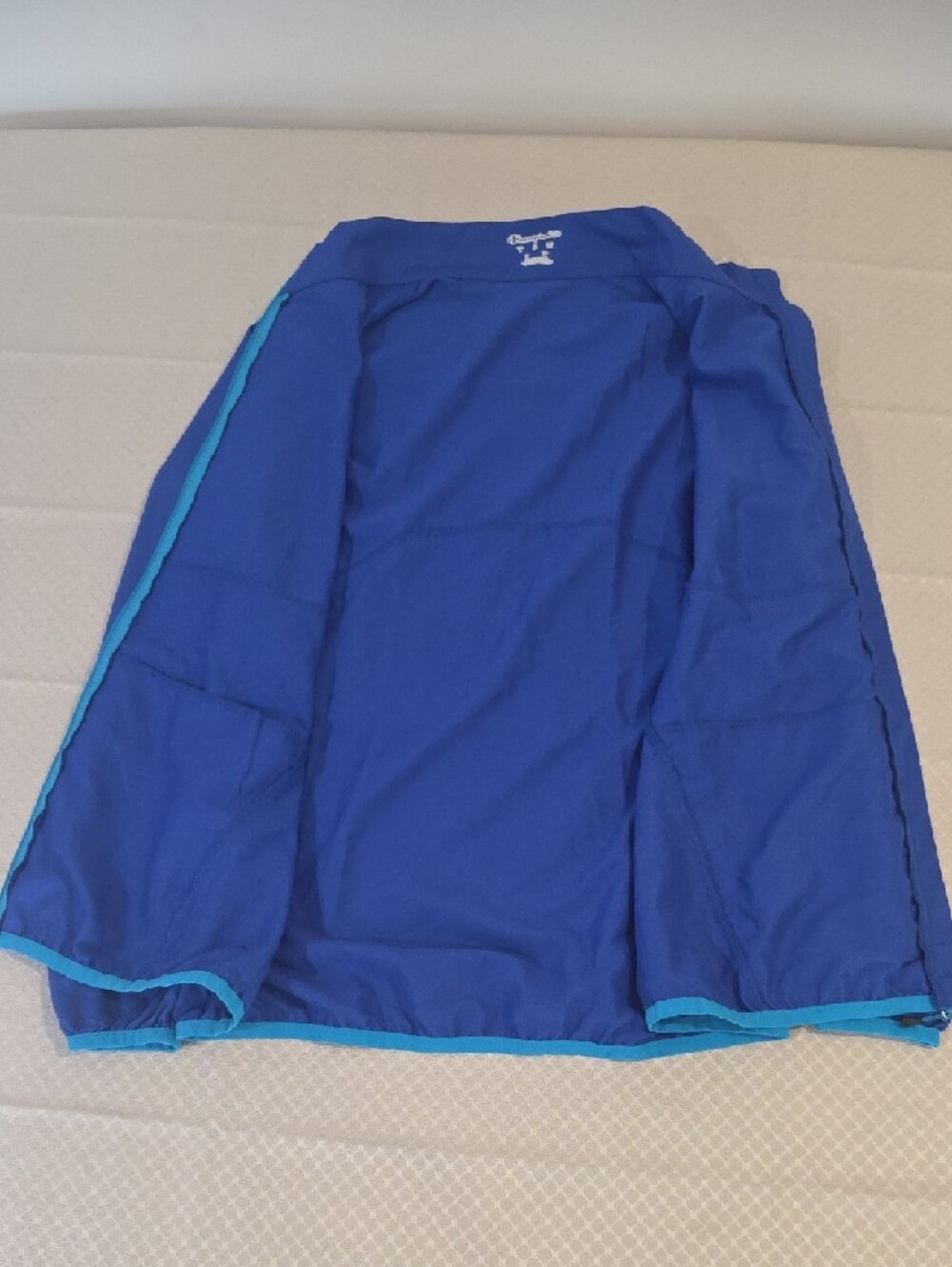 Champion Blue Track Jacket with Teal Accents - Picture 10 of 10